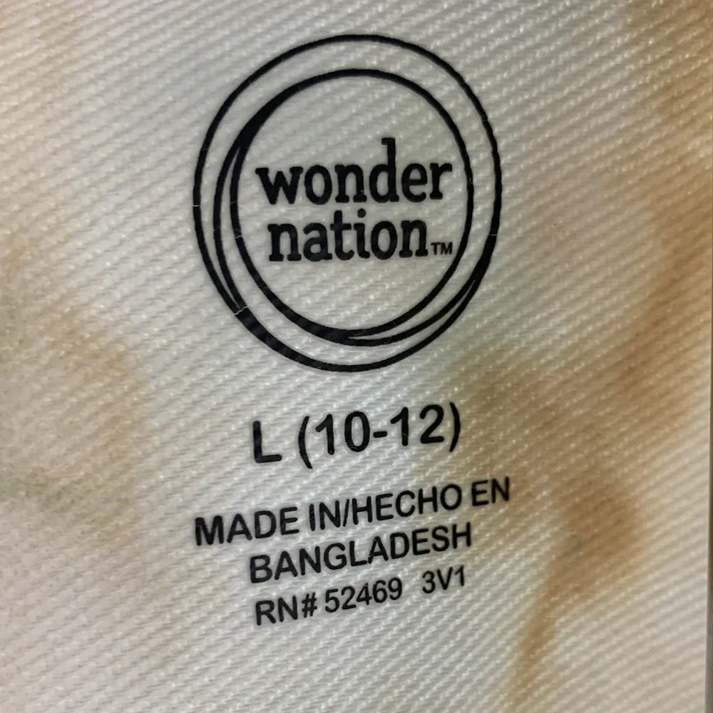 Wonder Nation Kids Tie-Dye Jean Shacket Size 10/12 L Streetwear Y2K Fall